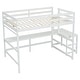 preview thumbnail 9 of 33, Full Loft Bed with Built-In Desk, Ladder Platform, Ladders, Guardrails