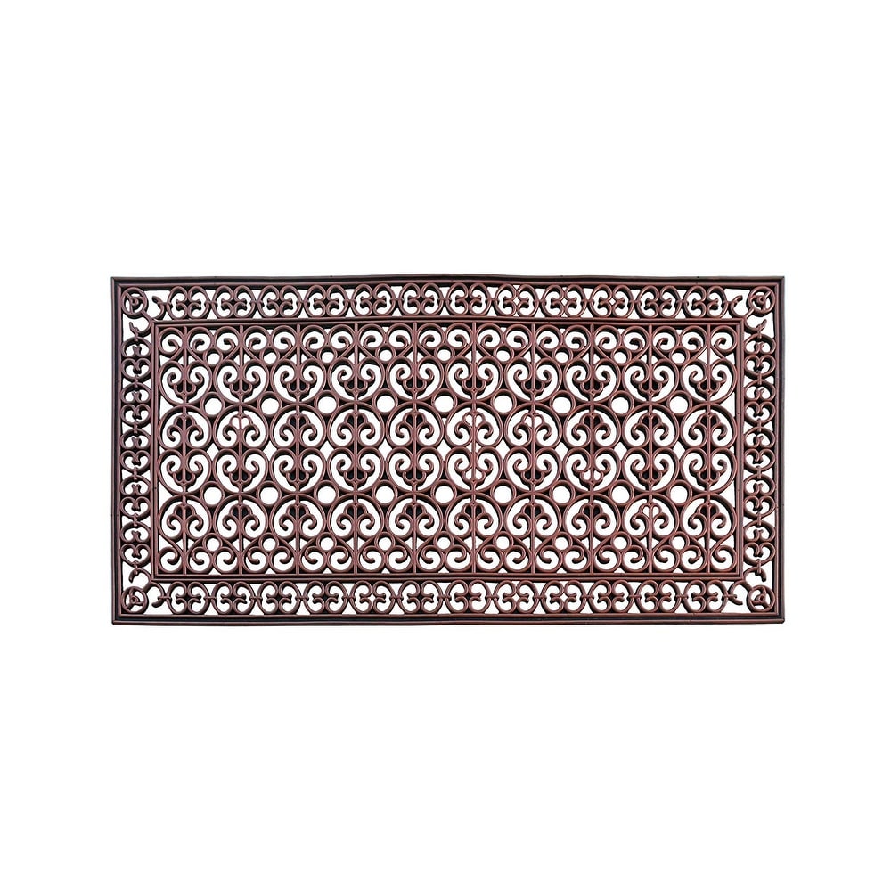A1HC 23-LB Heavy Duty Rubber Doormat 30"×60" - Outdoor Front Door Mat, Non-Slip Drainage Mat for Entryway Patio Garage