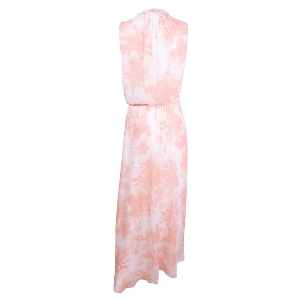 peach calvin klein dress