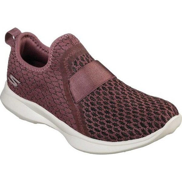 skechers mauve you serene slip trainers