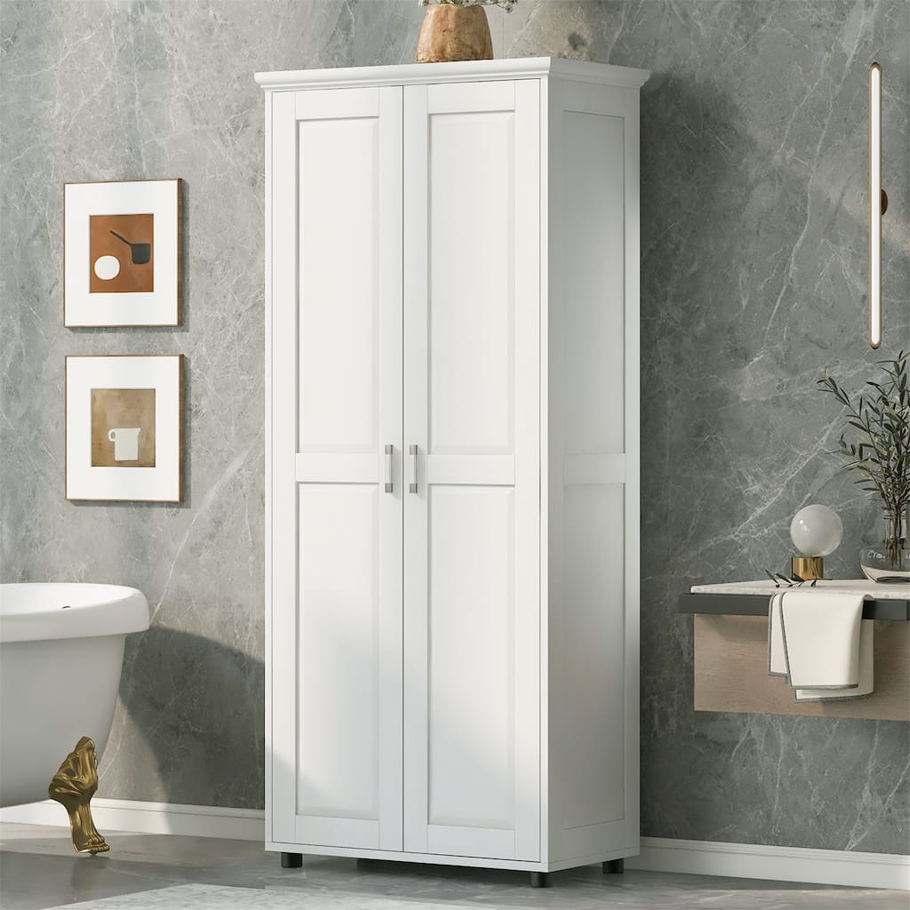 Storage Cabinet with Two Doors for Bathroom