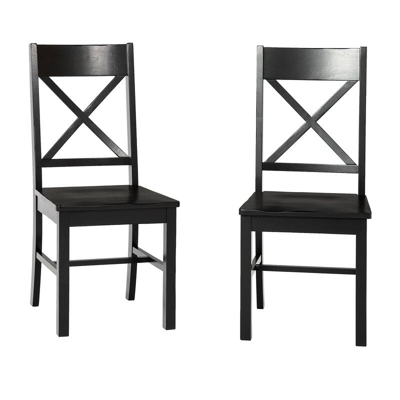 Middlebrook Antique X-Back Dining Side Chairs (Set of 2)