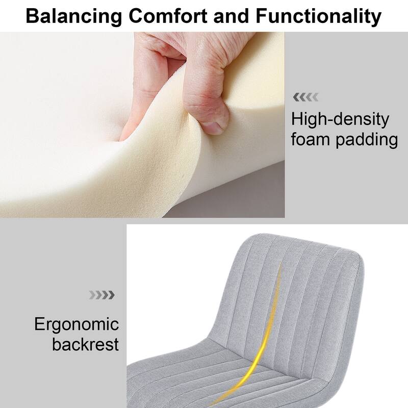 Counter Height Bar Stools Set of 2, Swivel Bar Stools with Adjustable Height, Kitchen Island Chairs with Footrest