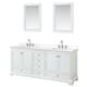 Option White, Chrome Trim, White Quartz Top