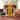 Pencil Tinsel Artificial Christmas Tree 6' Gold Clear Lights Red Wire - 6 Foot