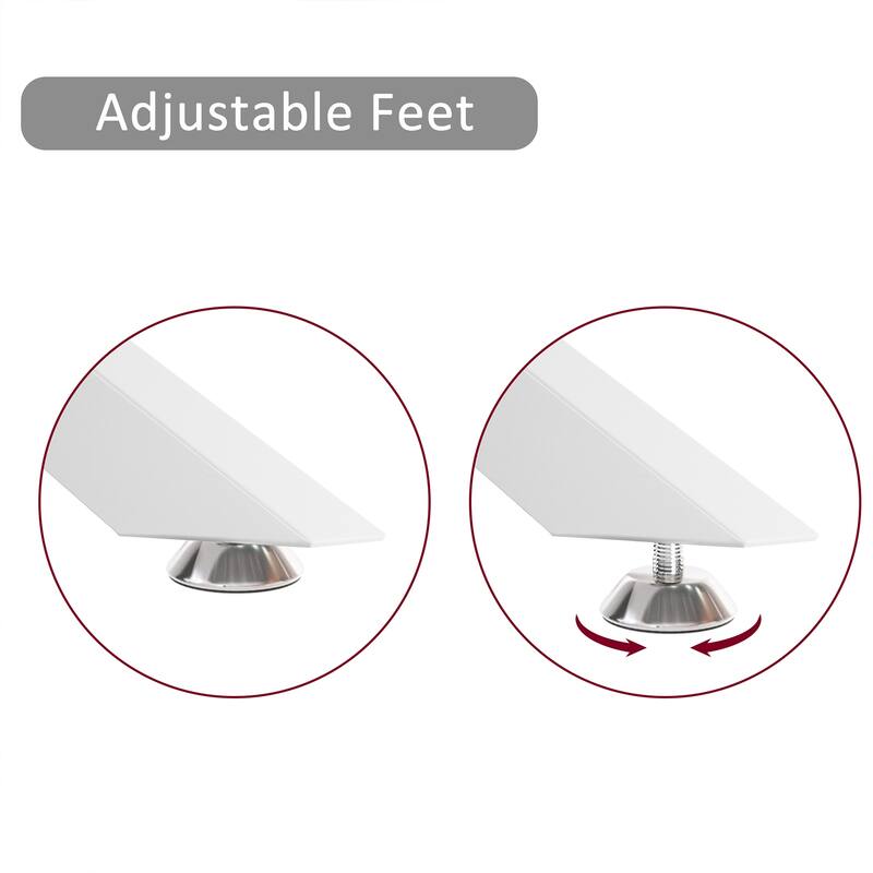 39.37" Rectangular Tempered Glass Coffee Table, Stylish Design with Metal Legs, Coffee Table for Living Room