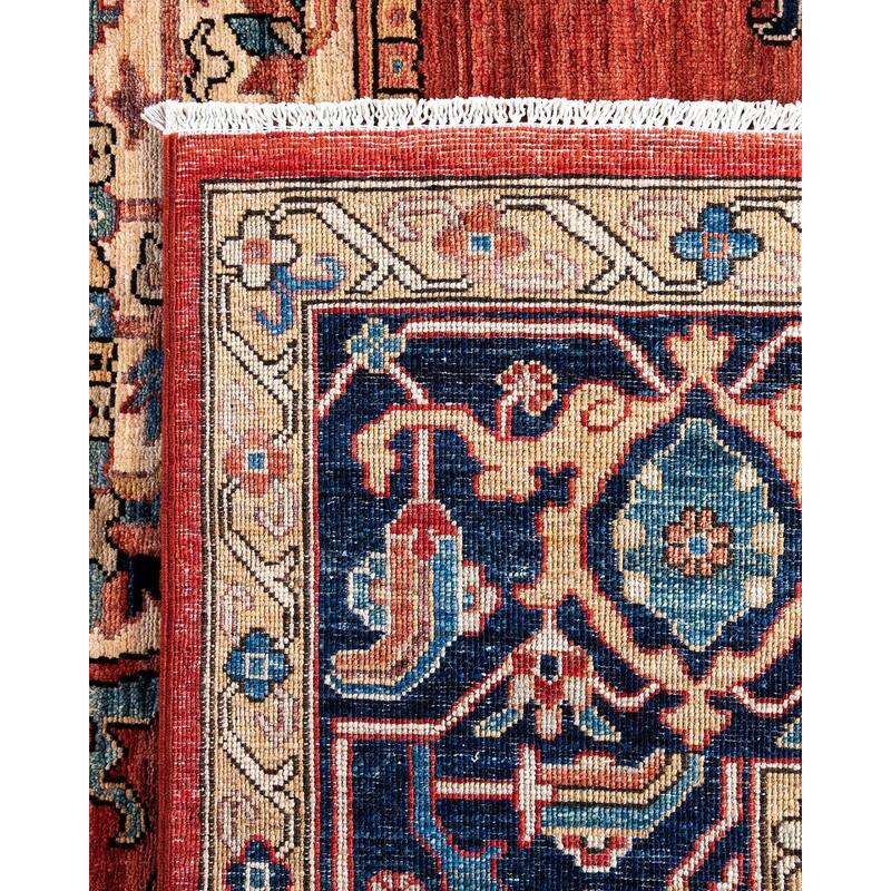 Serapi One-of-a-Kind Hand-Knotted Area Rug - Red, 9' 1" x 11' 8" - 9' 1" x 11' 8"