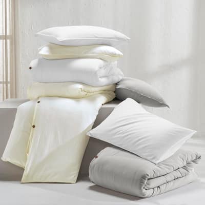 Superior Carmen 100% Cotton Relaxed Wash Duvet Cover Set