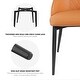 preview thumbnail 15 of 55, Modern PU Leather Upholstered Dining Chair Set - 17.72" x 17.32" x 35.63"(L x W x H)