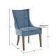 preview thumbnail 24 of 25, Madison Park Signature Ultra Upholstered Dining Side Chairs With Wood Legs (Set of 2)