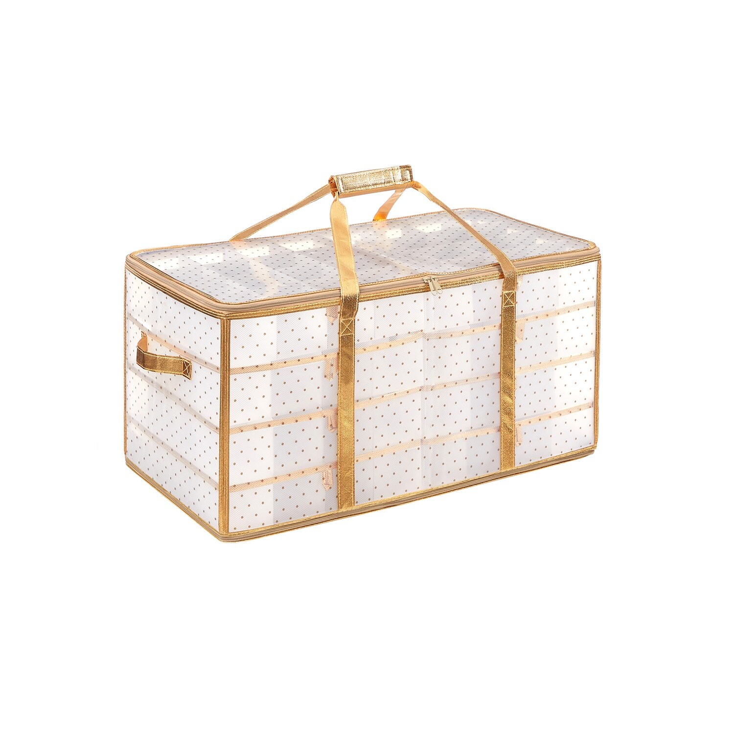 Large Christmas Ornament Storage Boxes - Sandy Gold - 25.4L x 13.2W x  13.4H - Bed Bath & Beyond - 39679631