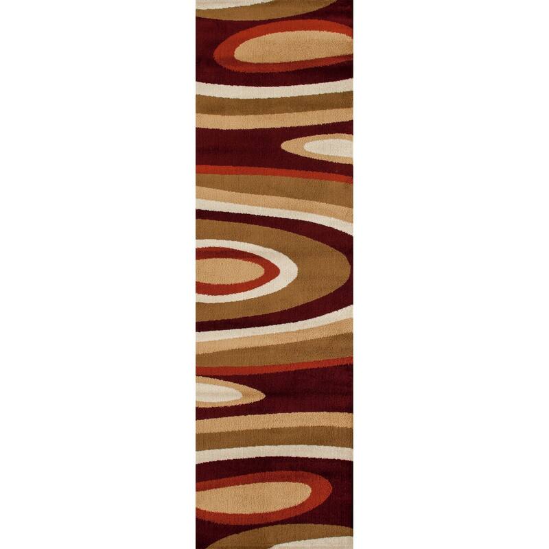 World Rug Gallery Abstract Contemporary Modern Area Rug