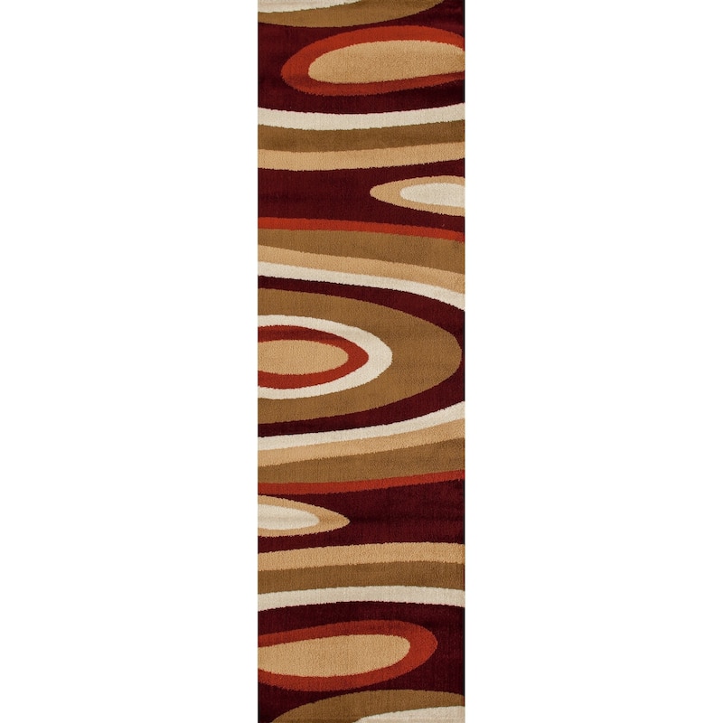 World Rug Gallery Abstract Contemporary Modern Area Rug