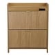 preview thumbnail 8 of 10, Acroma Shoe Storage Cabinet with 2 Flip Drawers Wood - 2-Tier