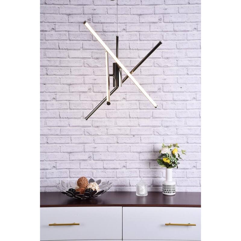 Sonny 3-Light Pendant - 12.5/28.5 - Polished Nickel