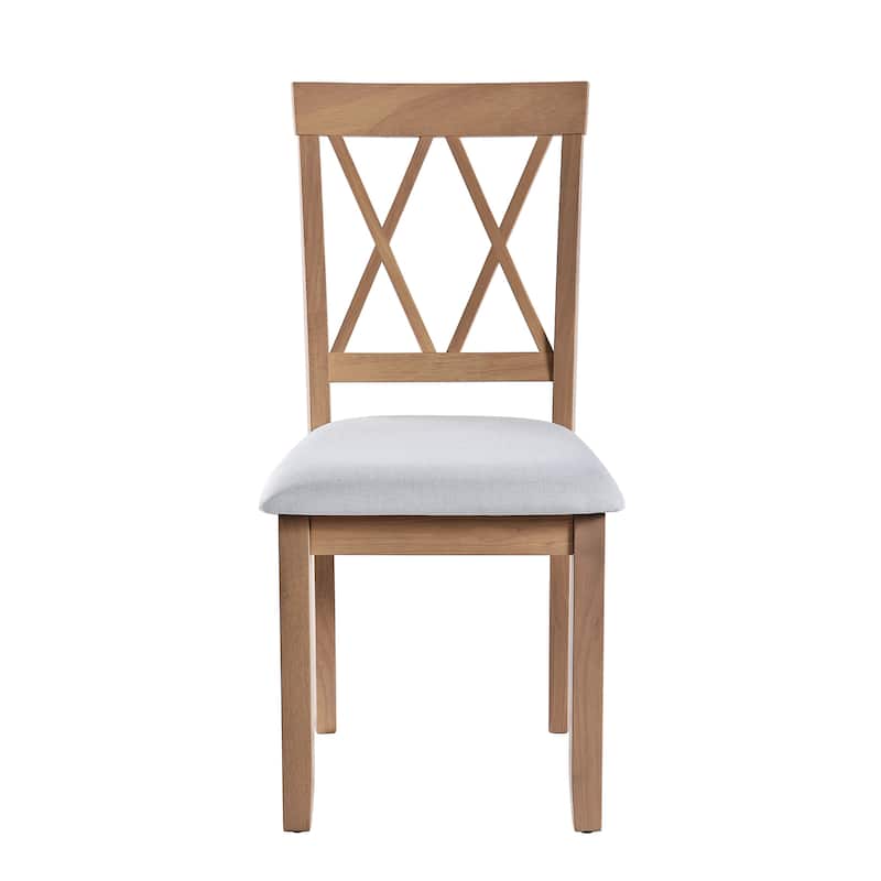 Dining Chairs Set of 2, Upholstered Kitchen Chairs with Solid Wood Legs