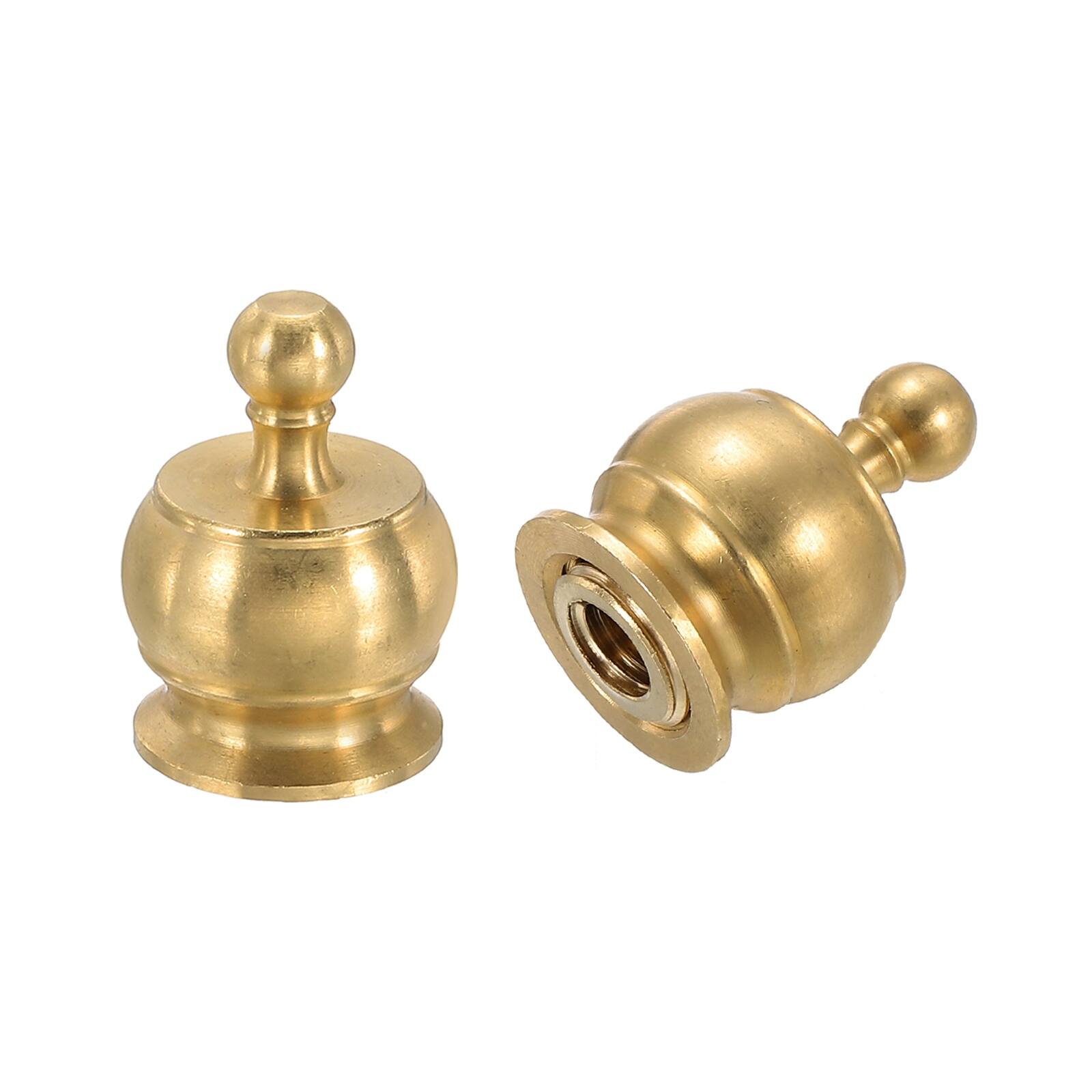 Lamp Finials Caps Knob, Solid Brass Lamp Shade Decoration - 17 x