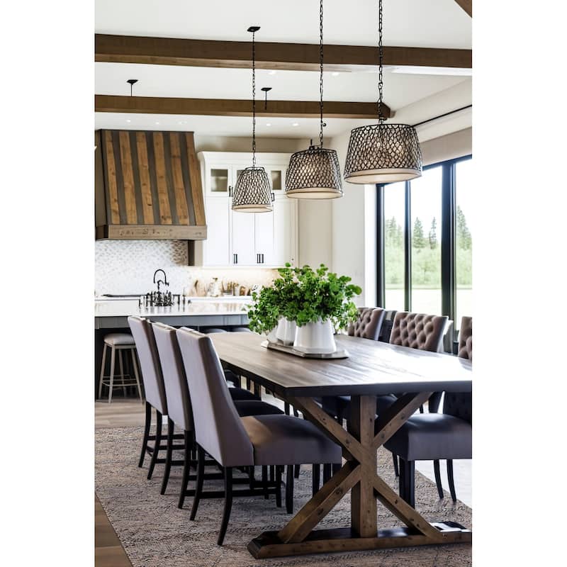 ECARPETGALLERY Braid weave Sienna Grey Wool Rug - 5'3 x 7'7