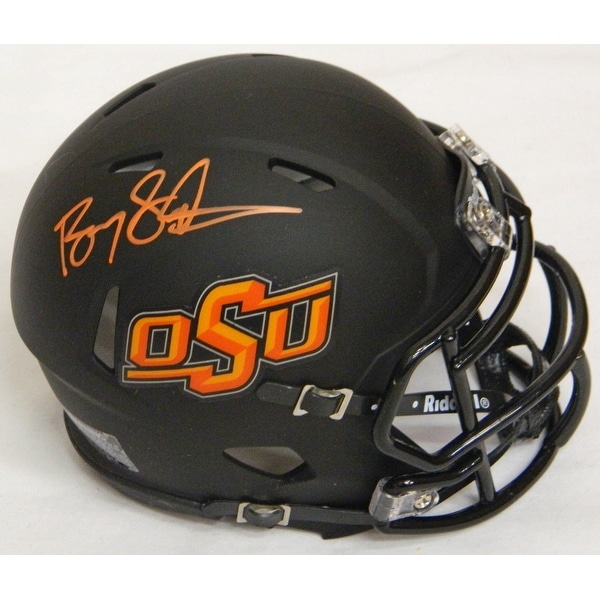 Barry Sanders Oklahoma State Black Riddell Speed Mini Helmet