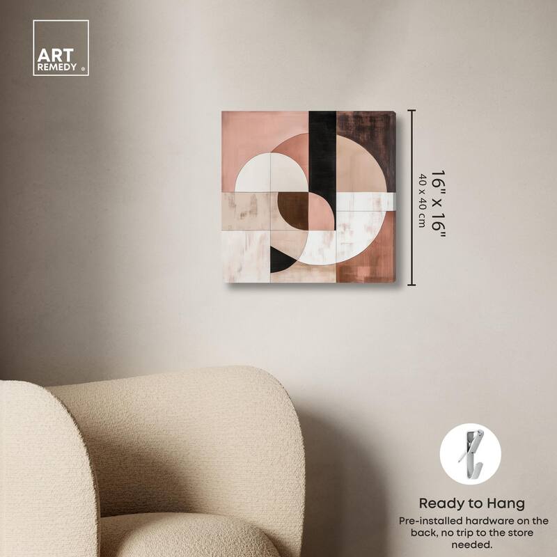 Modern Shapes I Canvas by Art Remedy, Gallery Wrapped