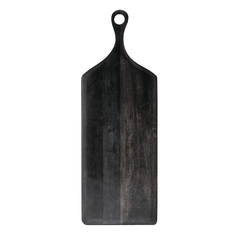 Black Acacia Wood Tray/Cutting Board - 27.5"x9.75"