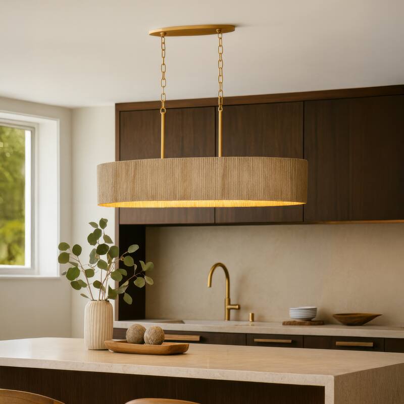 Varaluz Jacob's Ladder 6-Light Linear Pendant - French Gold
