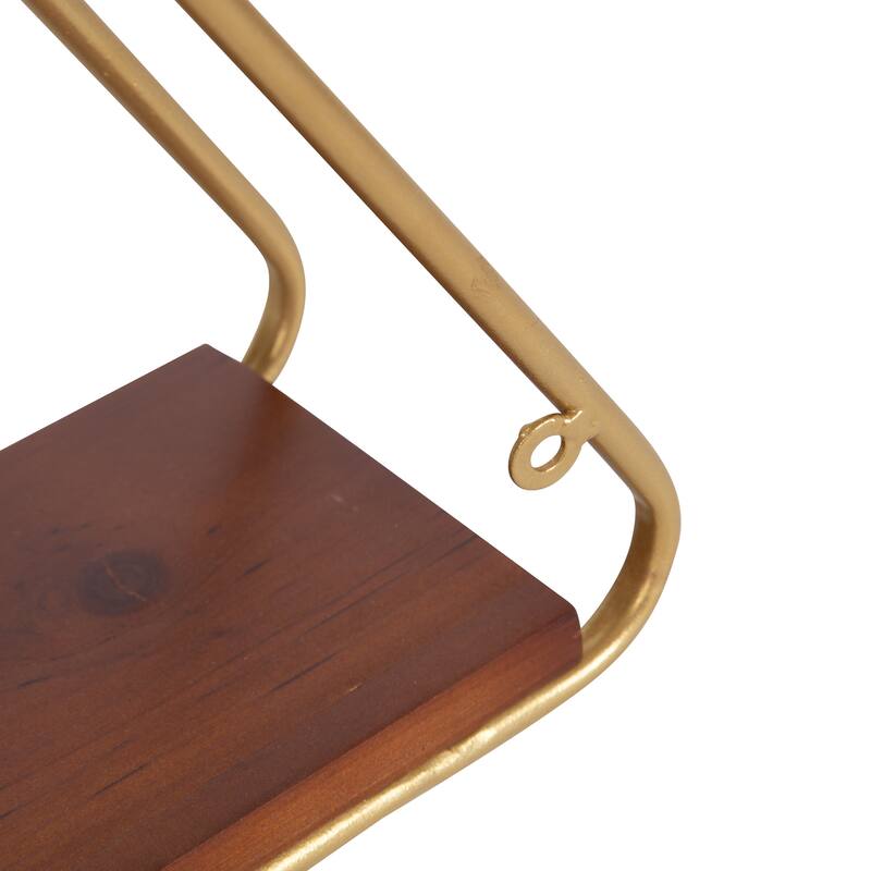 Kate and Laurel Tilde Triangle Accent Shelf Set - 2 Piece