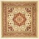 preview thumbnail 80 of 135, SAFAVIEH Lyndhurst Feryal Traditional Oriental Medallion Rug 5'3" Square - Ivory/Red