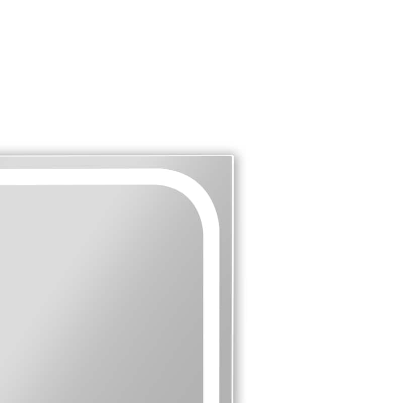 Frameless Wall Mounted LED Bathroom Mirror - Colorless