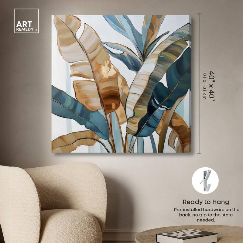 Paradise Fronds II Canvas by Art Remedy, Gallery Wrapped