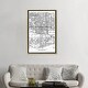 preview thumbnail 12 of 10, iCanvas "Phoenix Minimal Urban Blueprint Map" by Hubert Roguski Framed