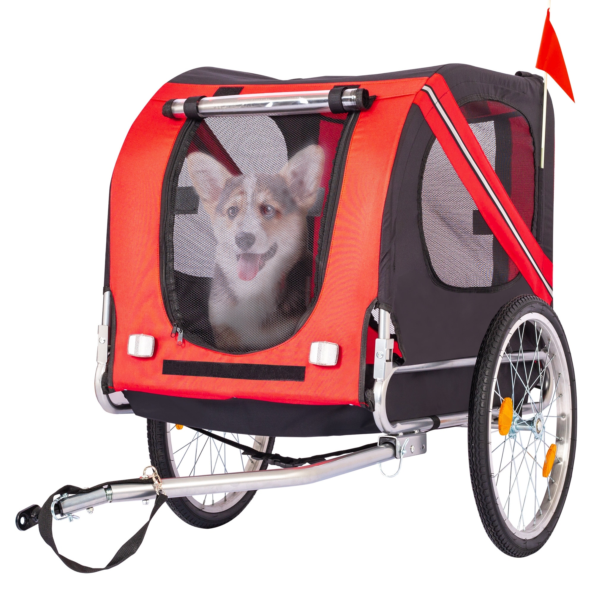 Outdoor Heavy Duty Foldable Utility Pet Stroller Dog Carriers Bicycle  Trailer - Bed Bath & Beyond - 37853985