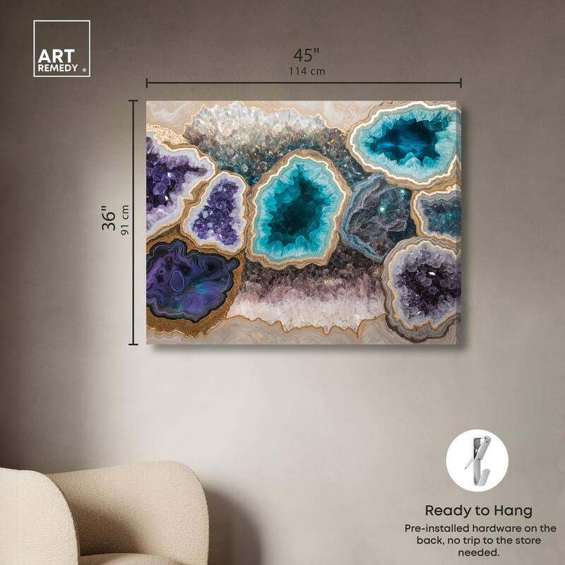 Mineral Multiverse Canvas by Art Remedy, Gallery Wrapped
