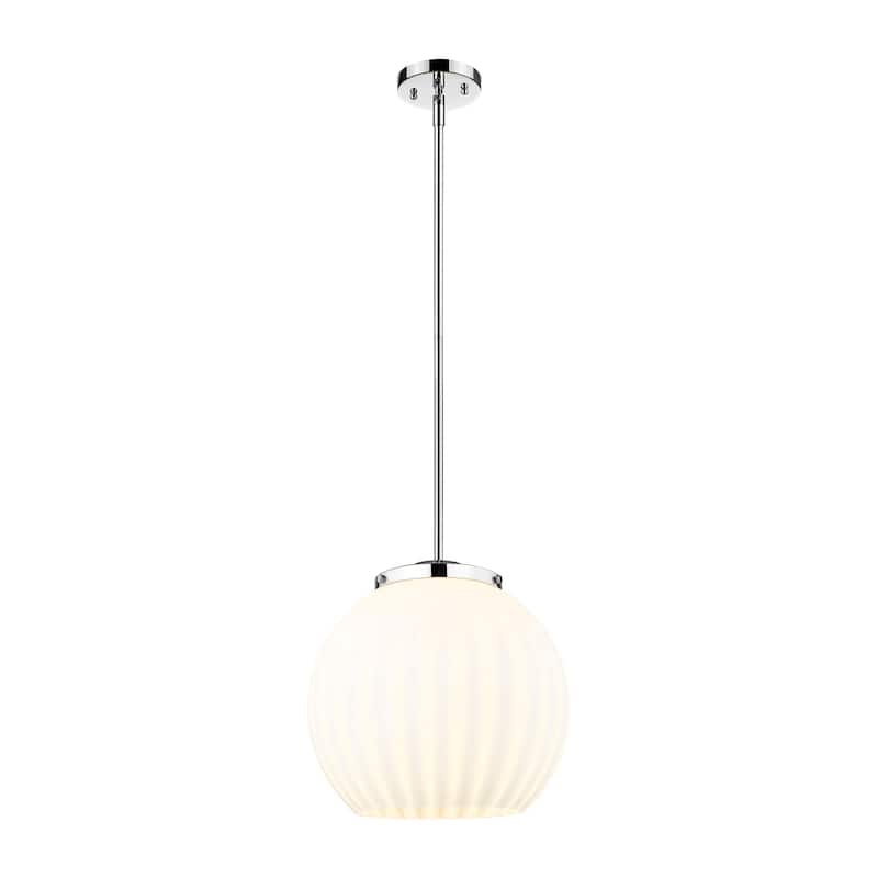 Innovations Lighting 221-1S-17-14 White Venetian Pendant White
