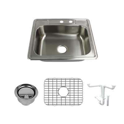 Transolid K-STSB25226-MR2 Select 25" Drop In Single Basin Stainless
