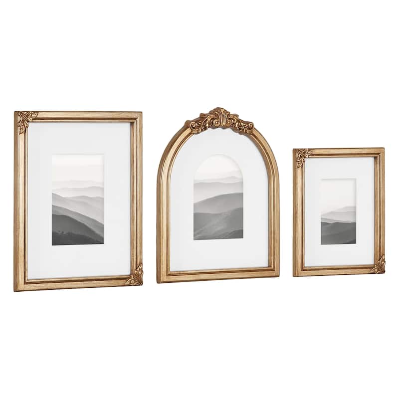 Kate and Laurel Arendahl 3pc Frame Set - 3 Piece - Gold