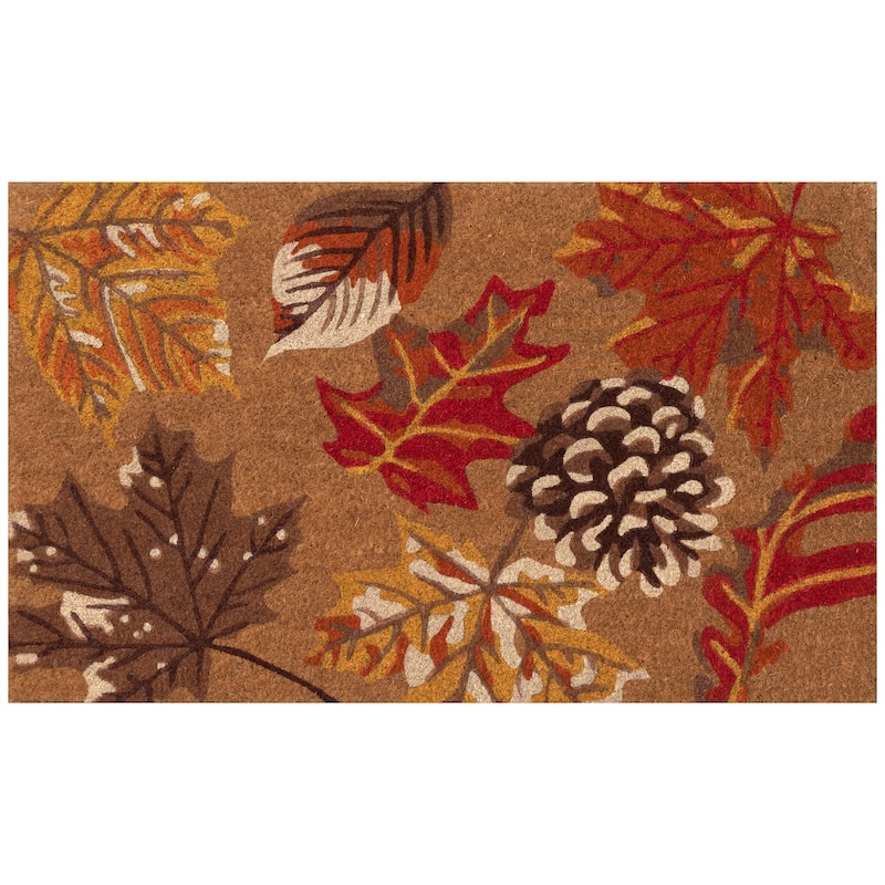 Liora Manne Natura Falling Leaves Outdoor Mat - 1'6" x 2'6"