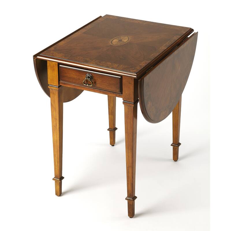 Glenview Pembroke Side Table - Brown