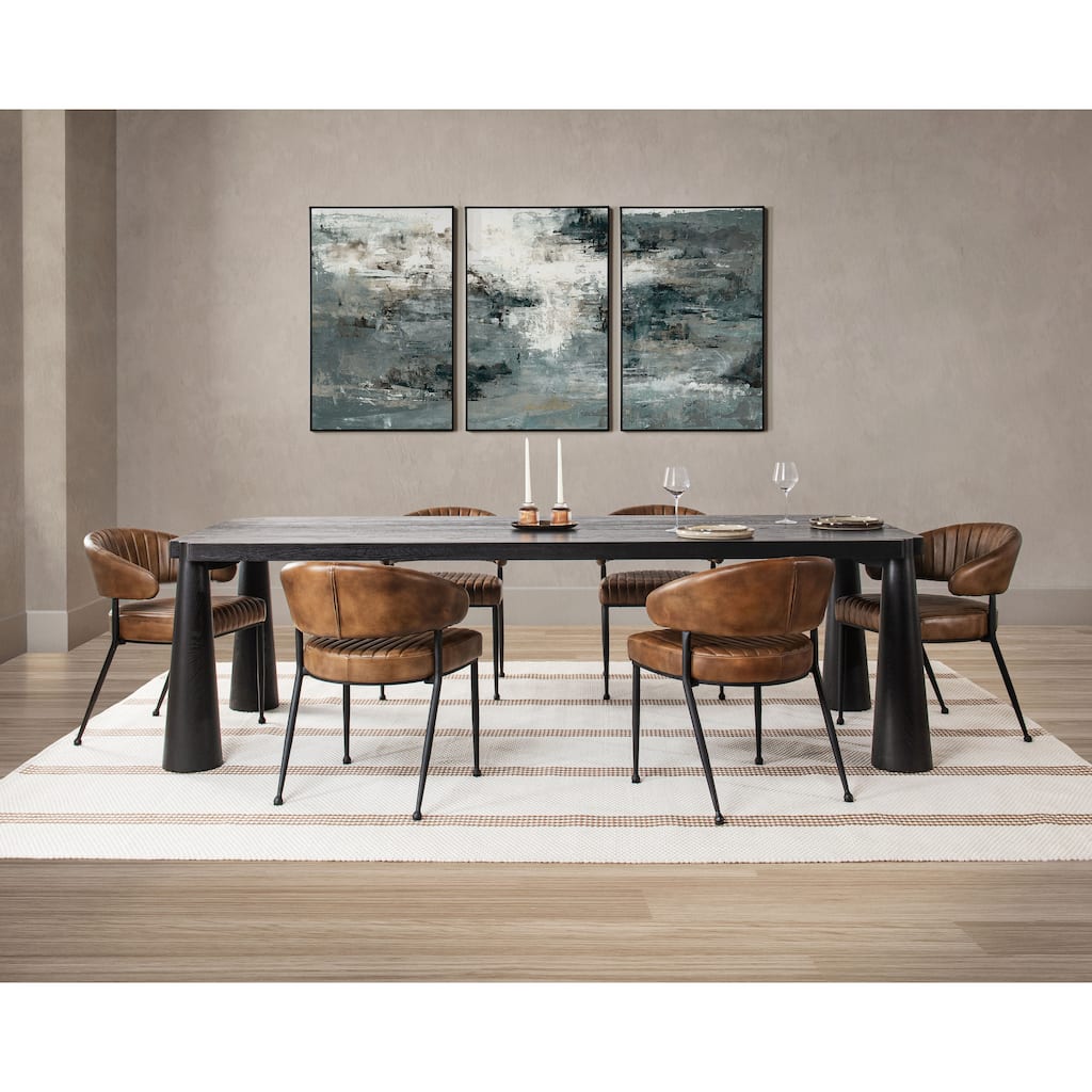Classic Home Atrop 102" Oak Wood Dining Table