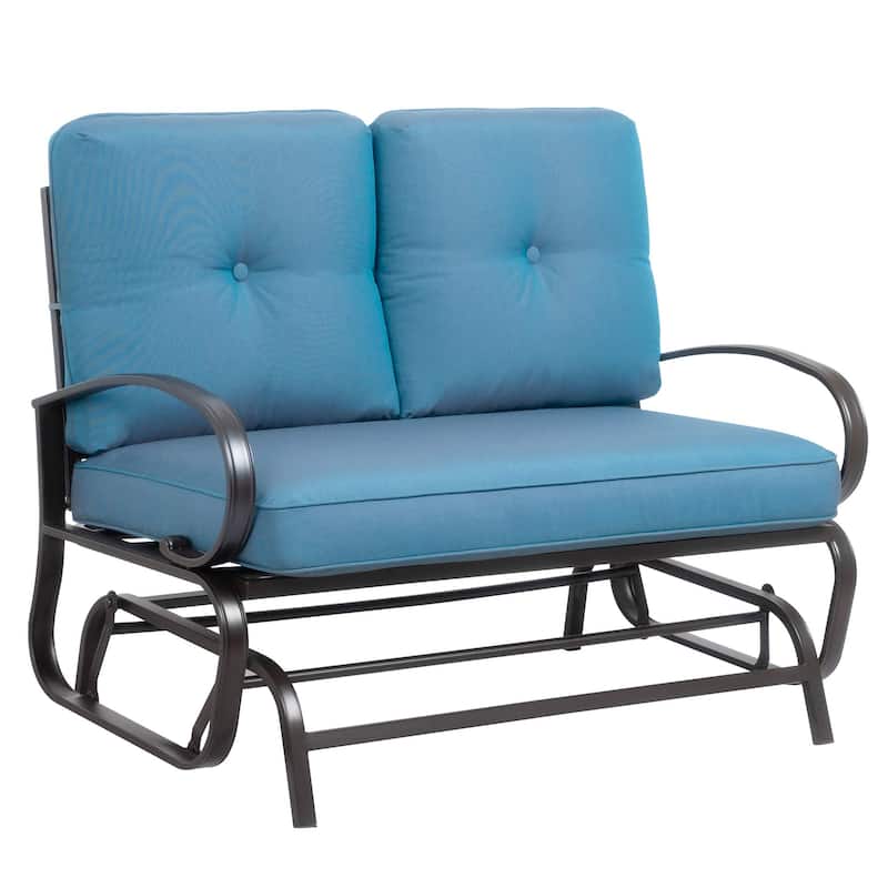 Futzca Outdoor Patio Glider Rocking Bench
