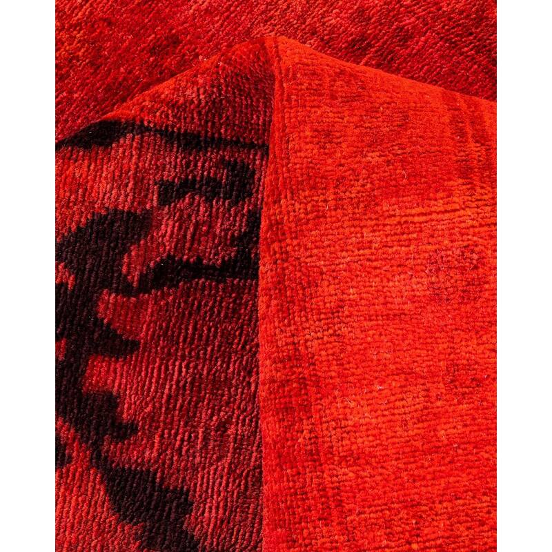 Vibrance, One-of-a-Kind Hand-Knotted Area Rug - Orange, 3' 10" x 6' 3" - 3' 10" x 6' 3"