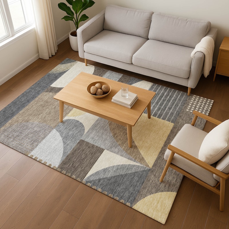Premium Washable Super Soft Abstract Geo Mayfield Rug