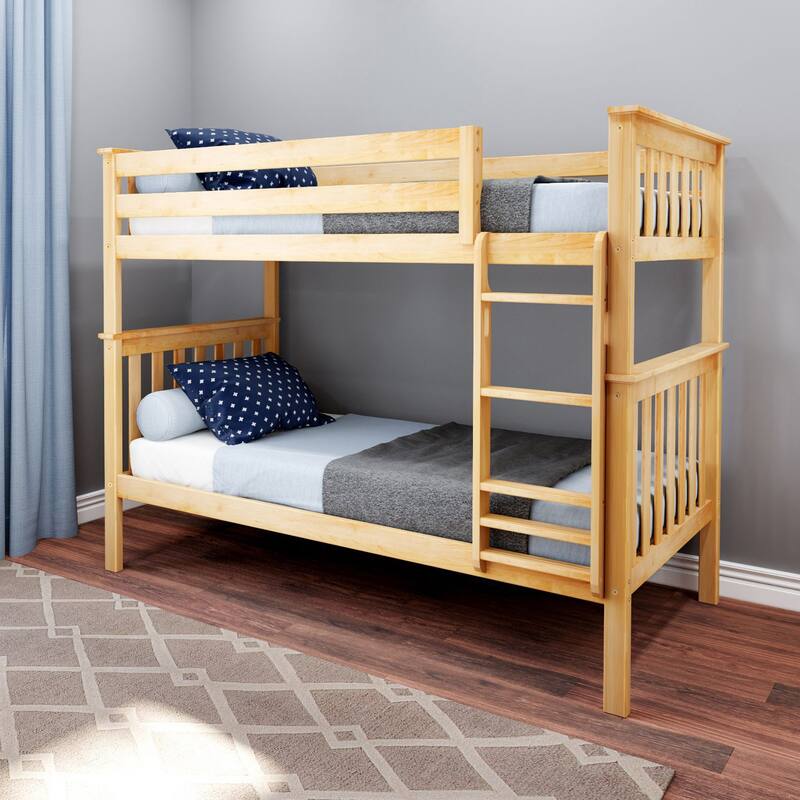 Max and Lily Twin over Twin Bunk Bed - Natural
