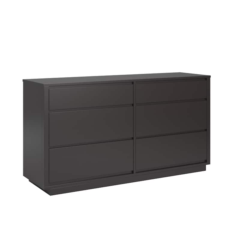 Ingleside Danish-inspired 6-Drawer Dresser by iNSPIRE Q Modern - Black