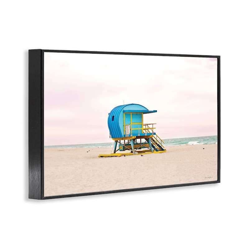 Stupell Summer Lifeguard Cabin Framed Giclee Art Design By Seven Trees Design