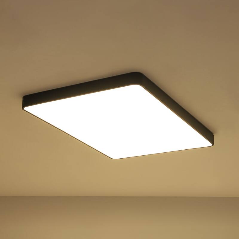 Dimmable LED Wide Rectangular Flush Mount Light 33.9 in