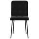 preview thumbnail 3 of 18, vidaXL Dining Chairs 2/4/6 pcs Black Velvet - 17.7" x 21.3" x 32.7"