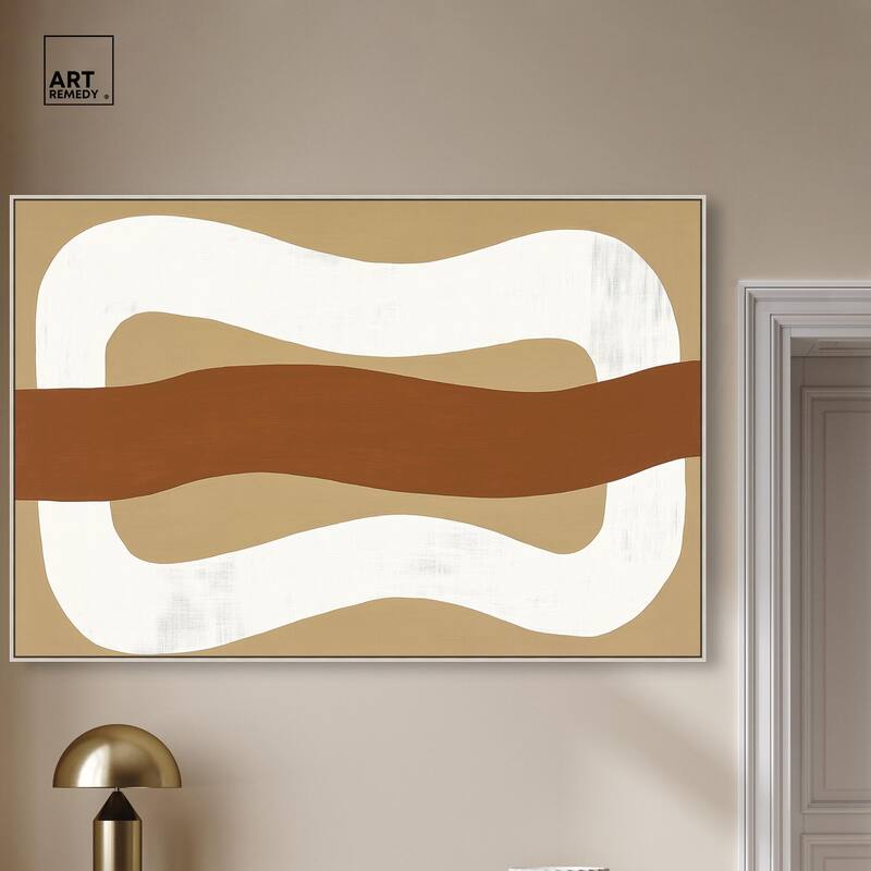 Minimal Wavy I Canvas by Art Remedy