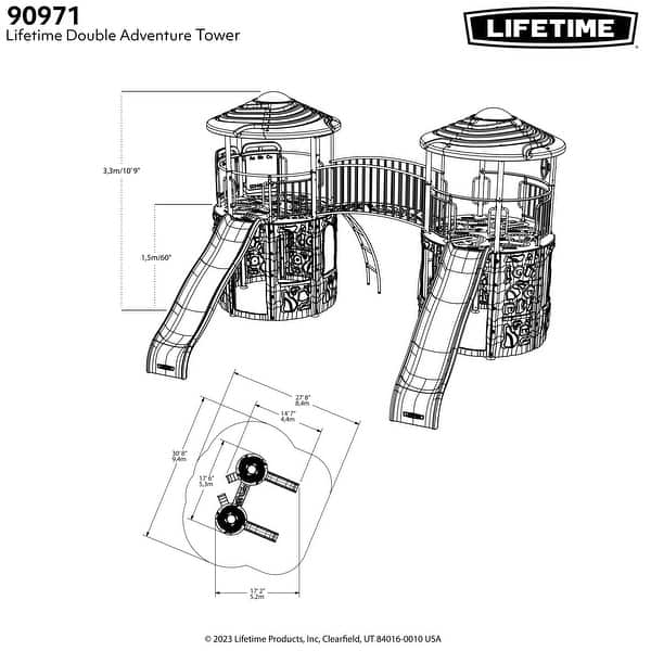 Lifetime Double Adventure Tower