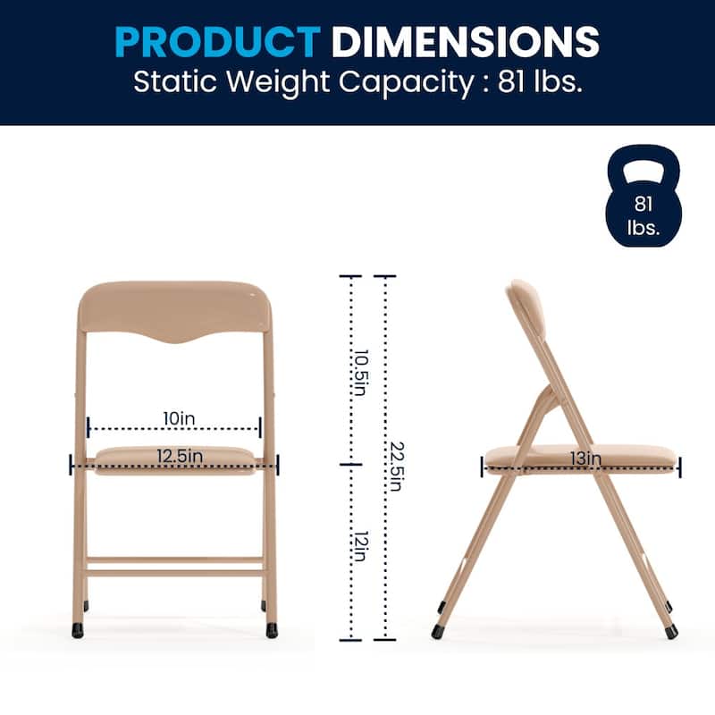 Kids 5-Piece Classroom Folding Table and Chairs Set